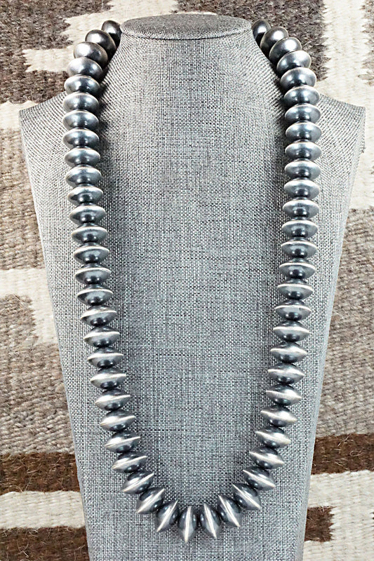 Sterling Silver Navajo Pearl Necklace - Preston Haley