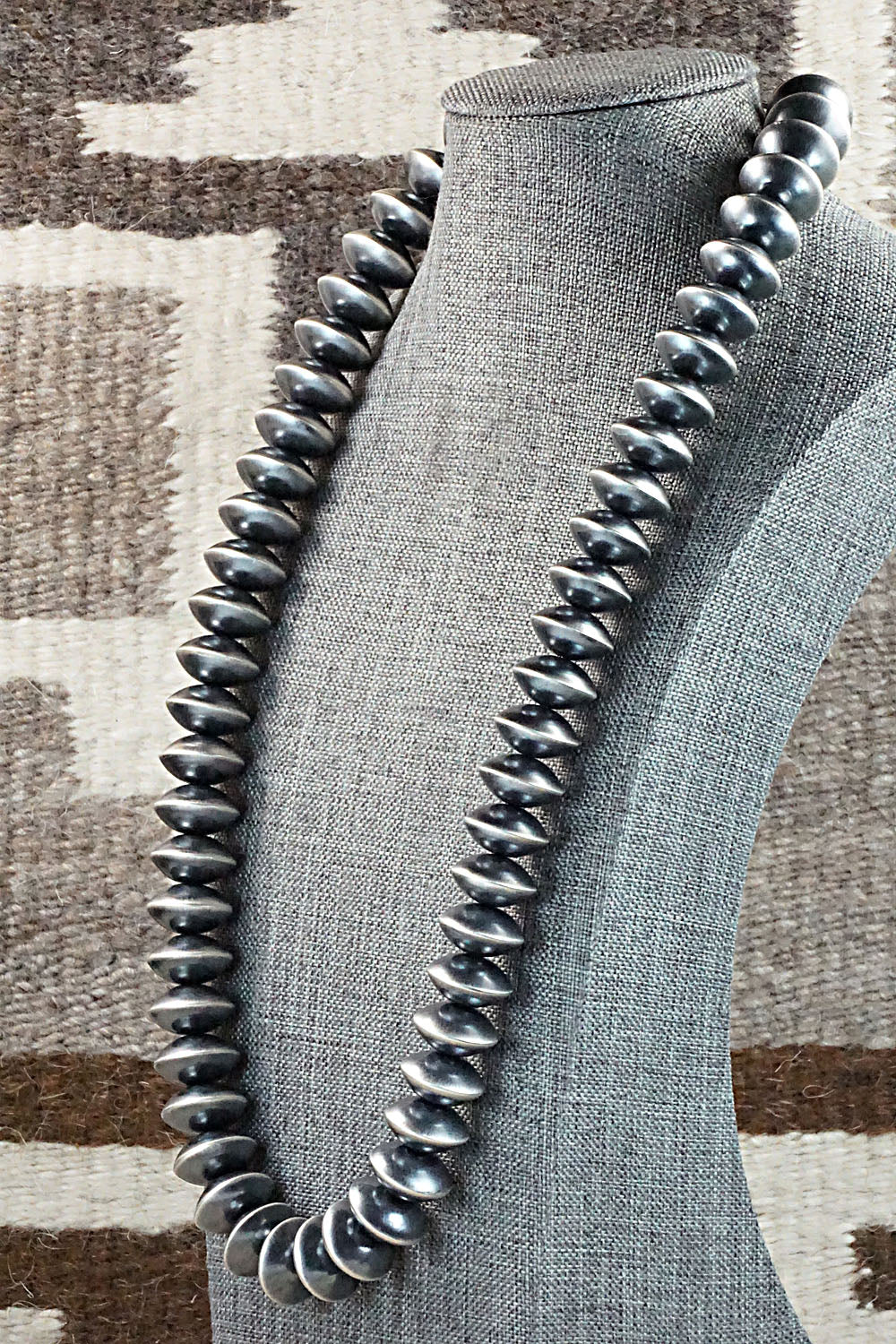 Sterling Silver Navajo Pearl Necklace - Preston Haley