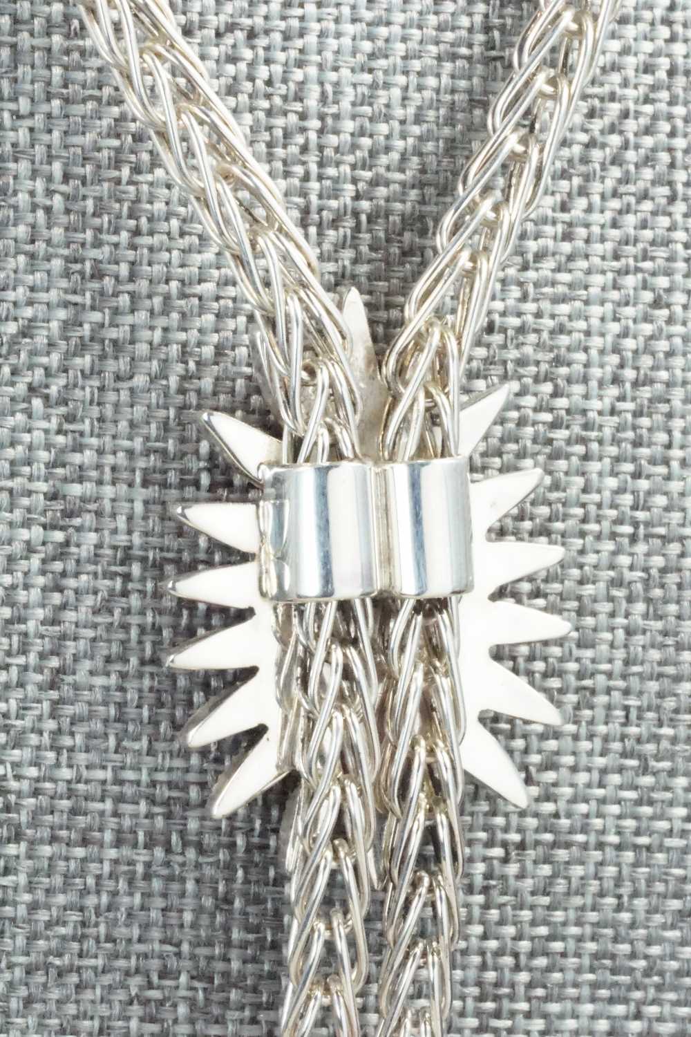 Coral & Sterling Silver Necklace and Earrings Set - Smokey Gchachu