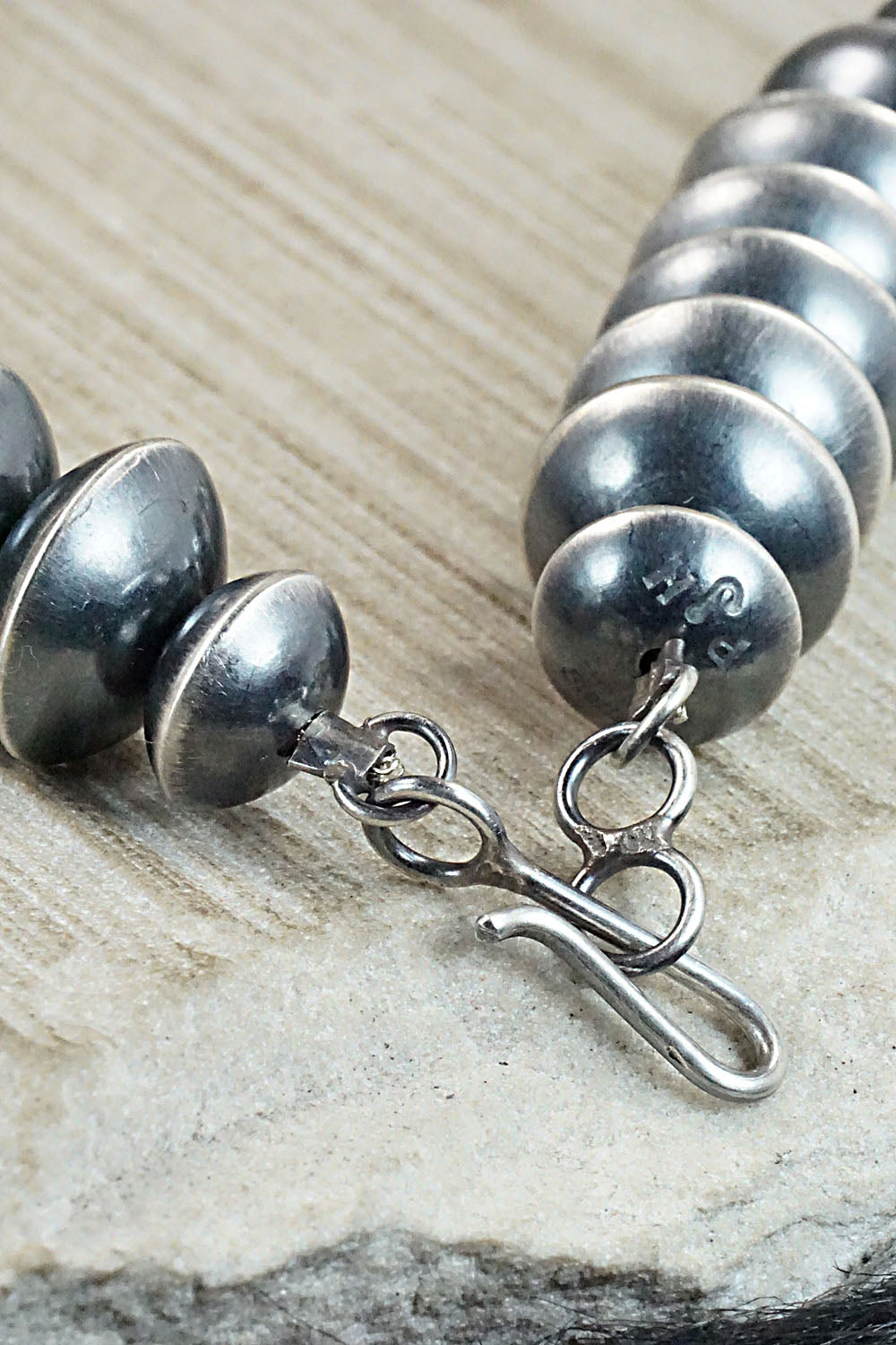 Sterling Silver Navajo Pearl Necklace - Preston Haley