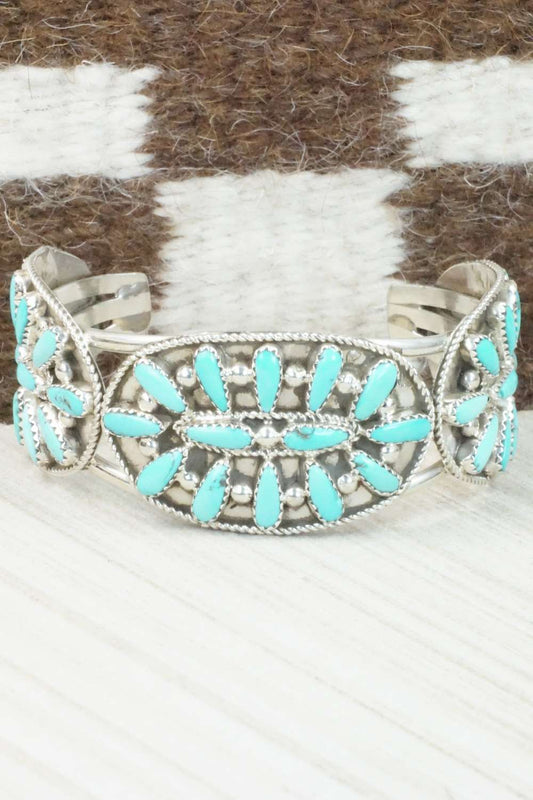 Turquoise & Sterling Silver Bracelet - Erick Wilson