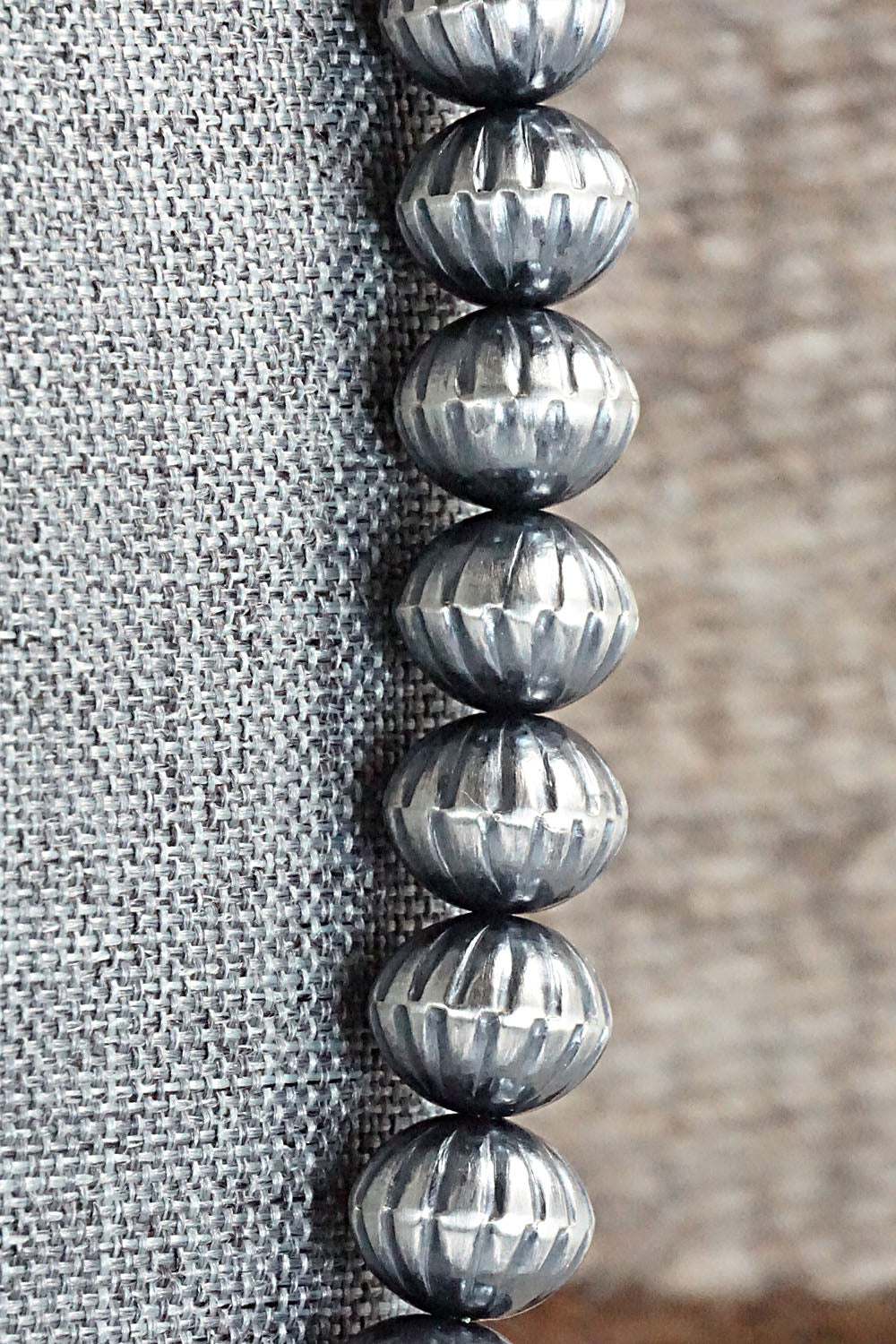Sterling Silver Navajo Pearl Necklace & Earrings - Tonisha Haley