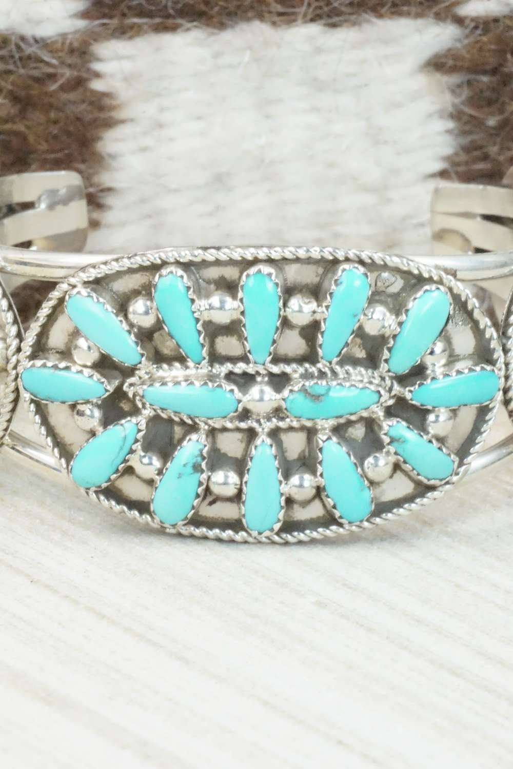 Turquoise & Sterling Silver Bracelet - Erick Wilson