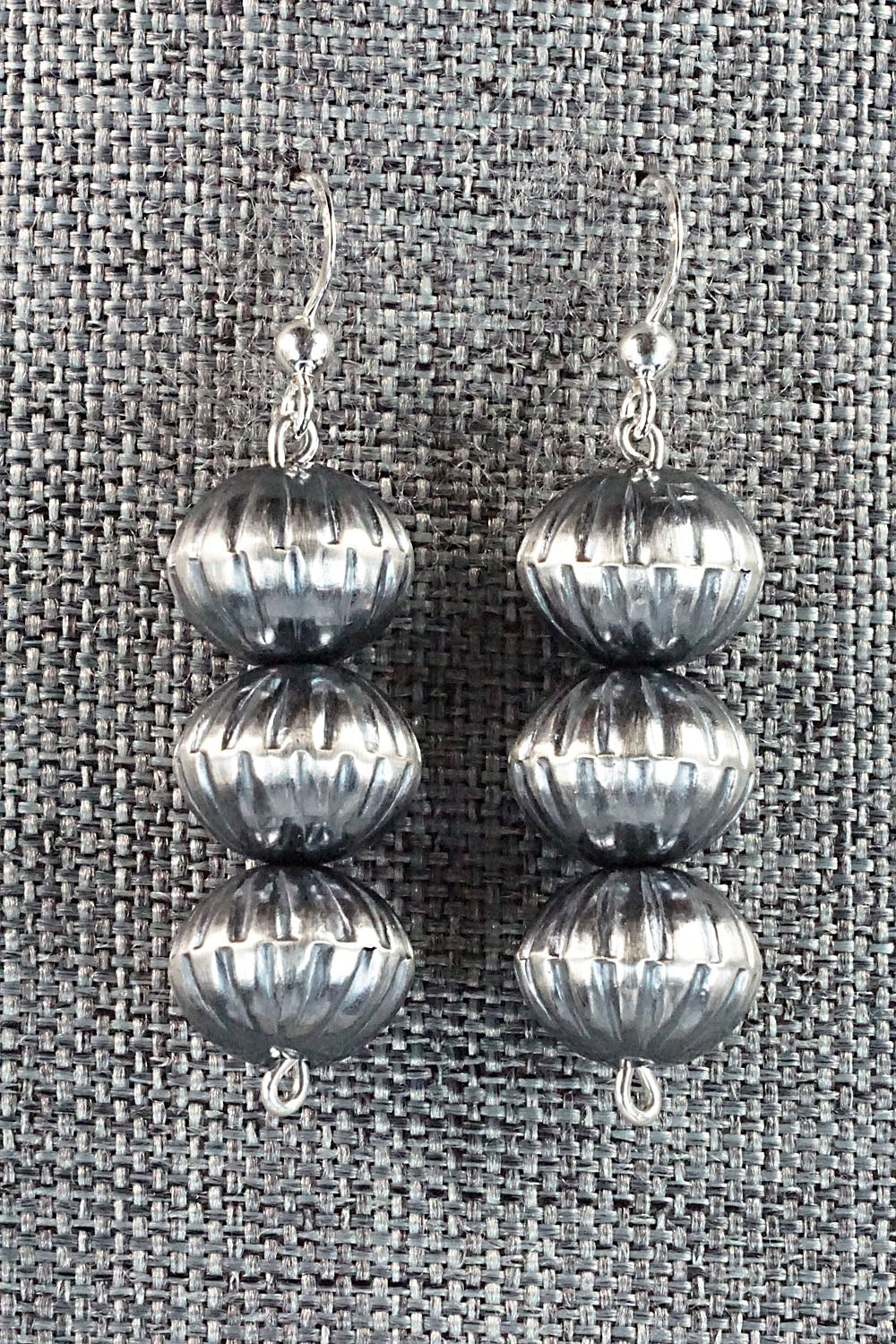 Sterling Silver Navajo Pearl Necklace & Earrings - Tonisha Haley