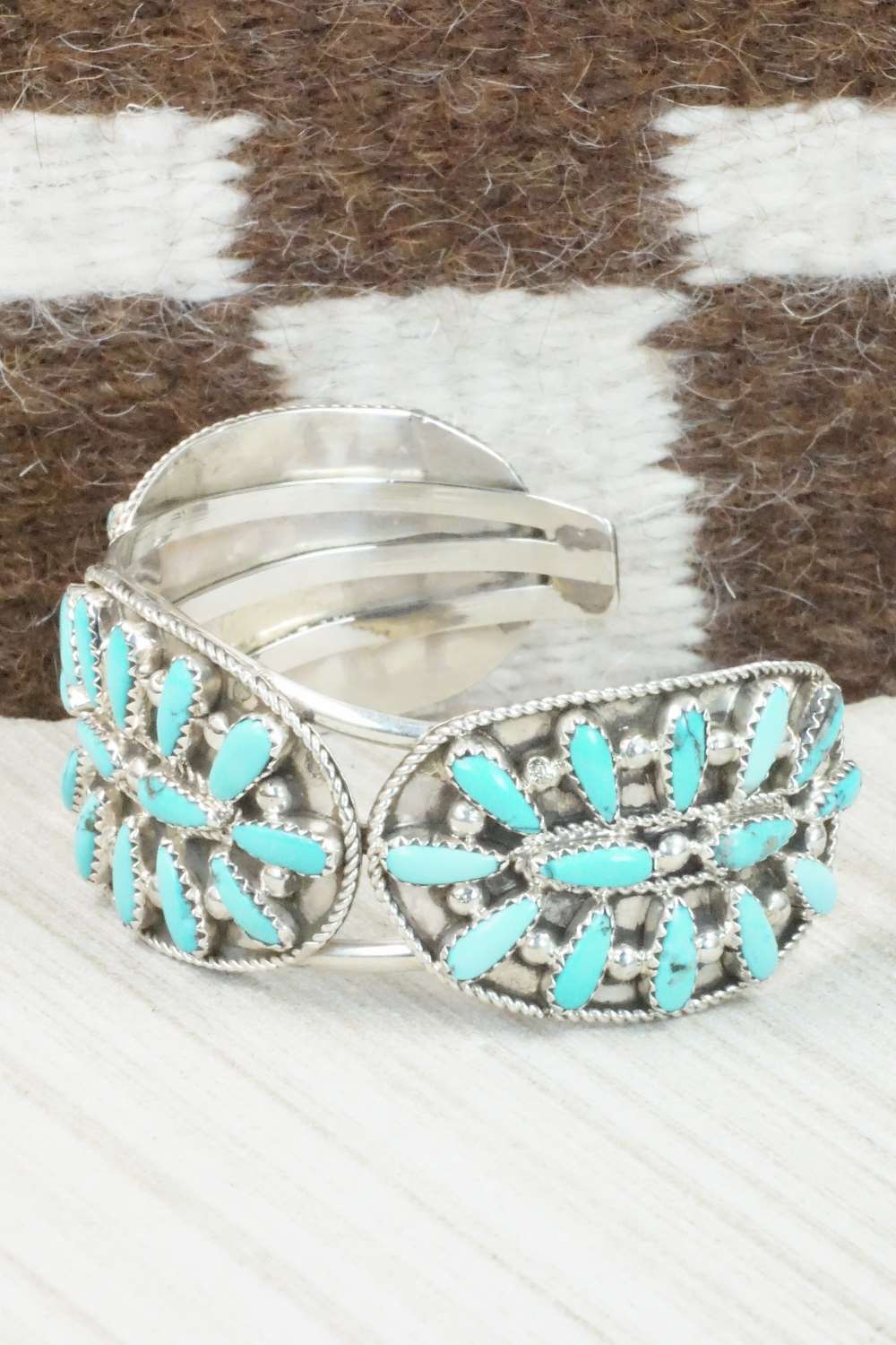 Turquoise & Sterling Silver Bracelet - Erick Wilson