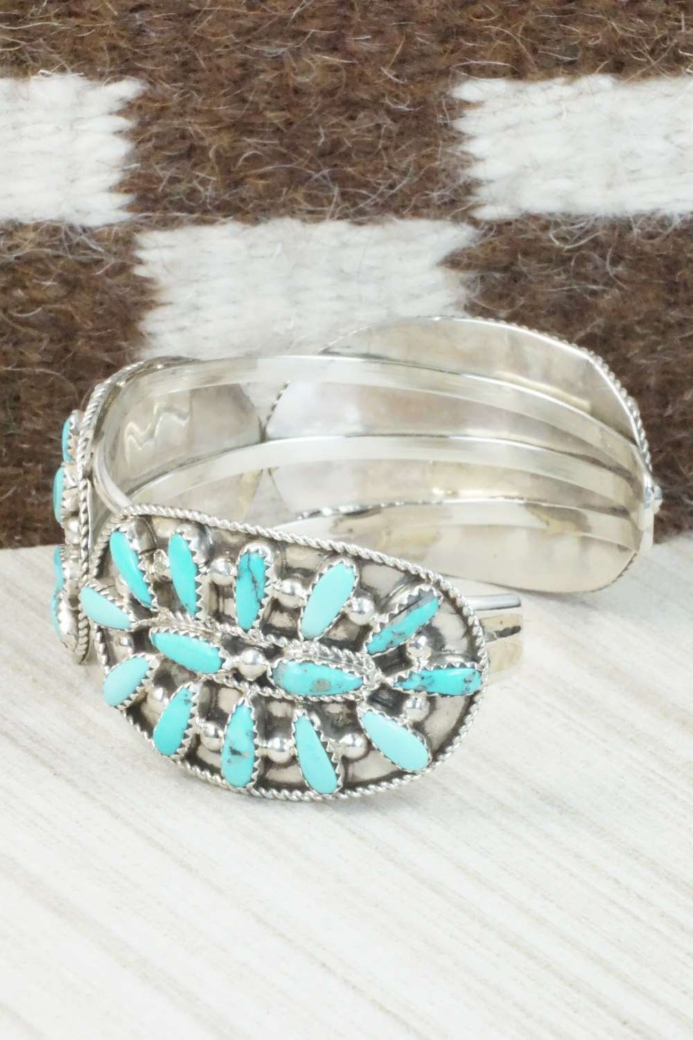 Turquoise & Sterling Silver Bracelet - Erick Wilson
