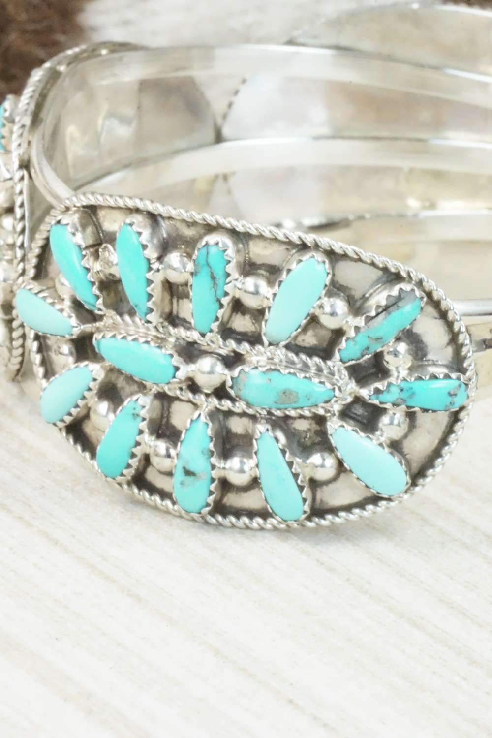 Turquoise & Sterling Silver Bracelet - Erick Wilson