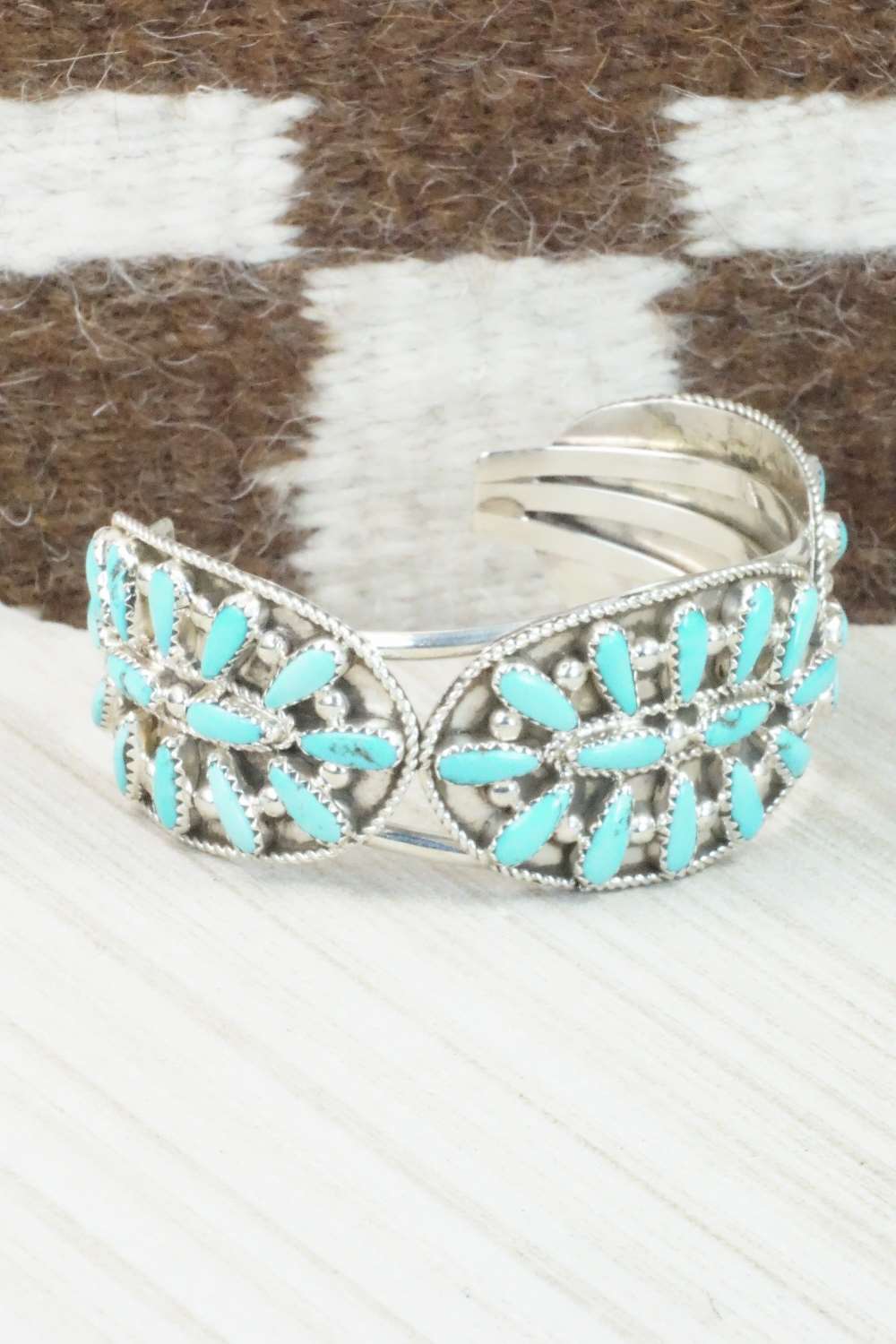 Turquoise & Sterling Silver Bracelet - Erick Wilson