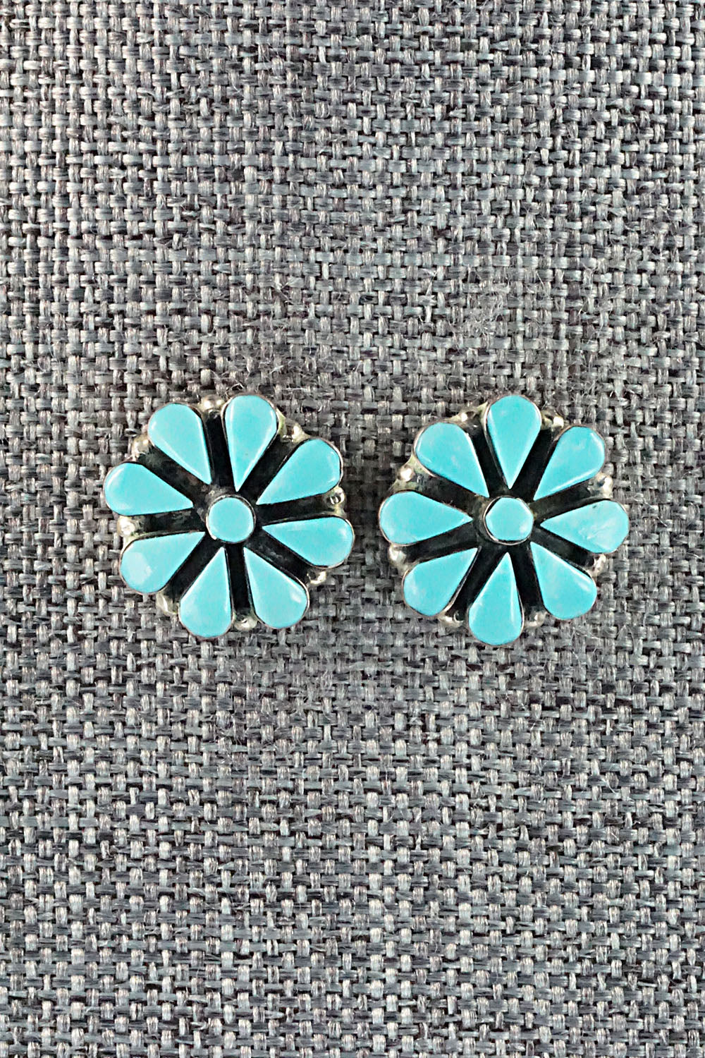 Turquoise & Sterling Silver Earrings - Arlo Kanteena