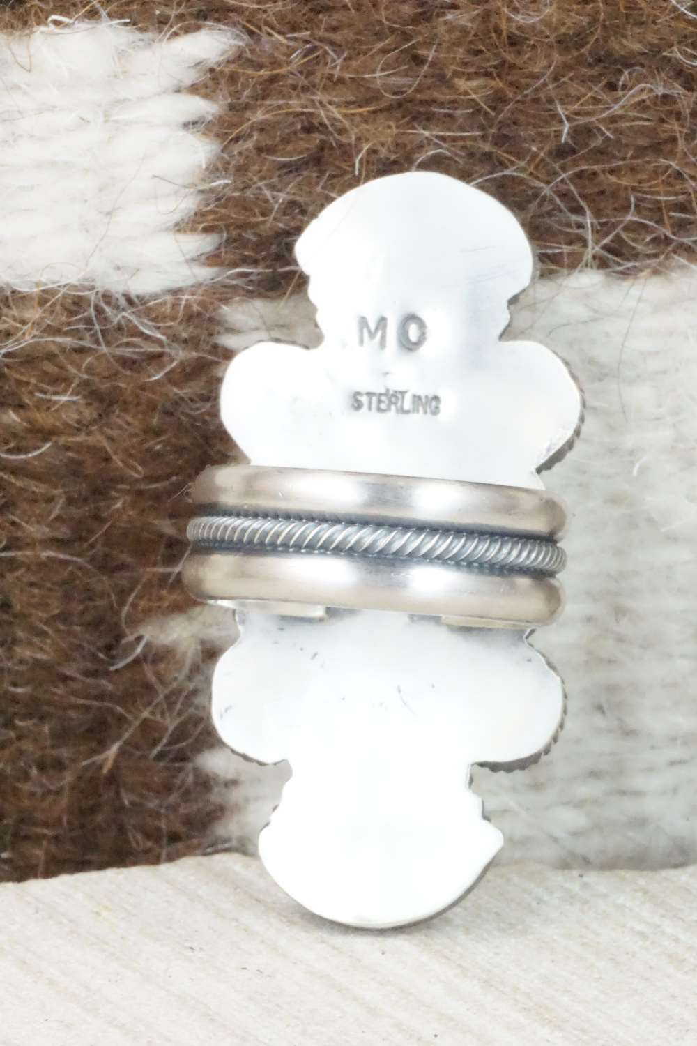 Turquoise & Sterling Silver Ring - Michael Calladitto - Size 8