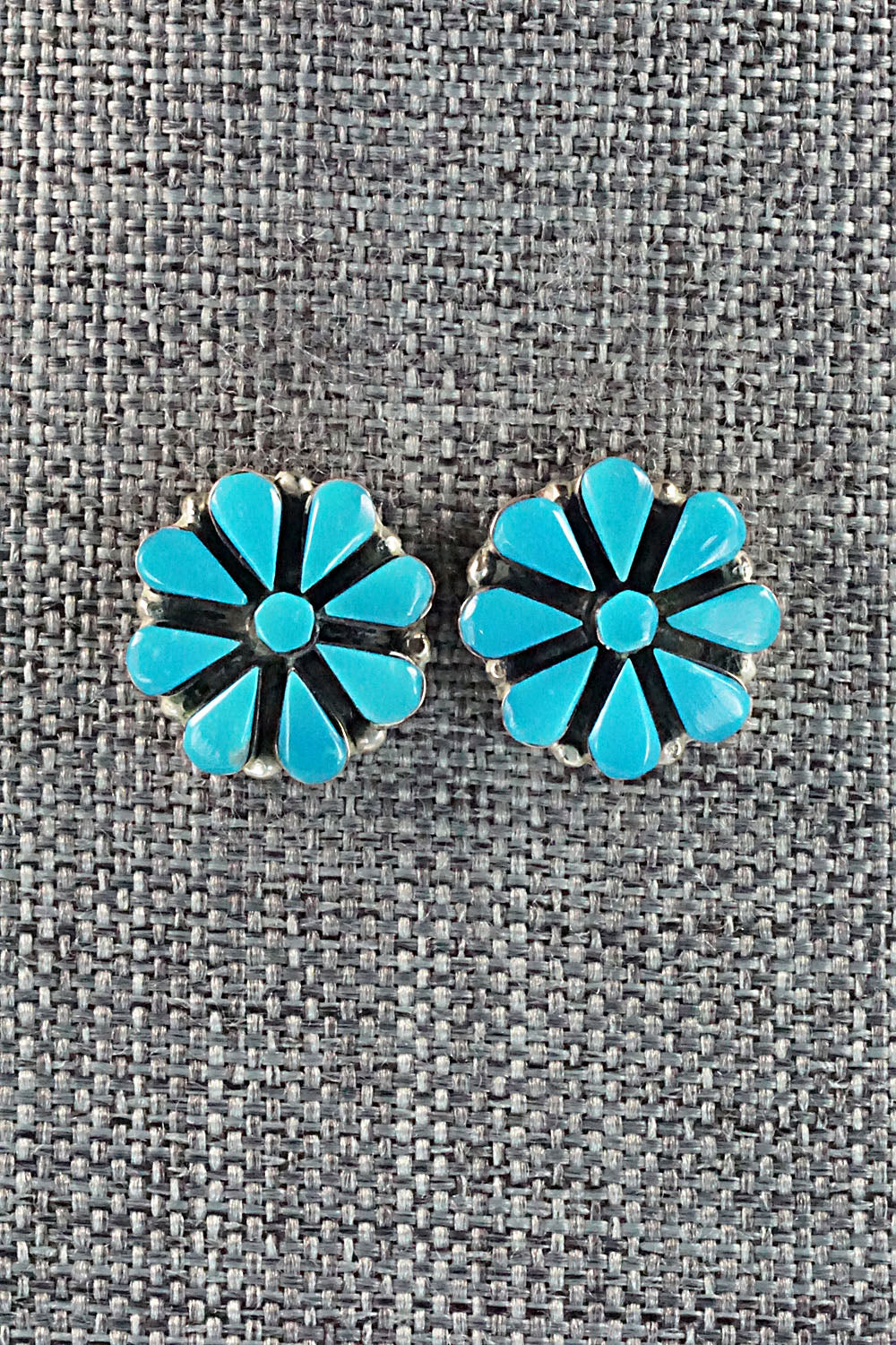 Turquoise & Sterling Silver Earrings - Arlo Kanteena