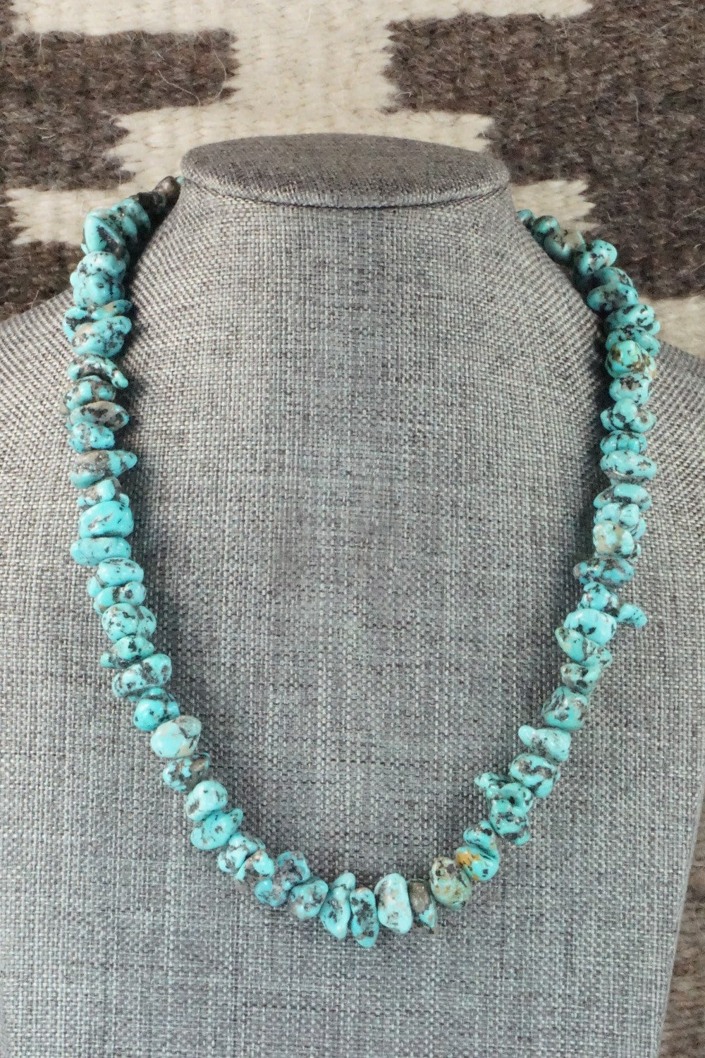 Turquoise & Sterling Silver Necklace - Louise Joe