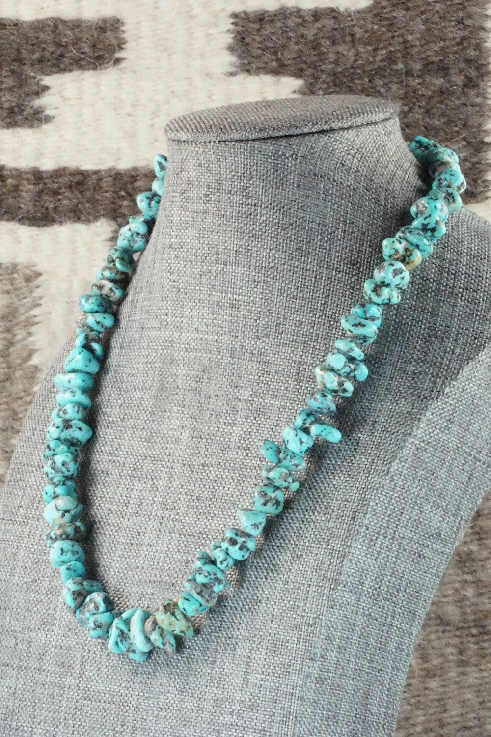 Turquoise & Sterling Silver Necklace - Louise Joe