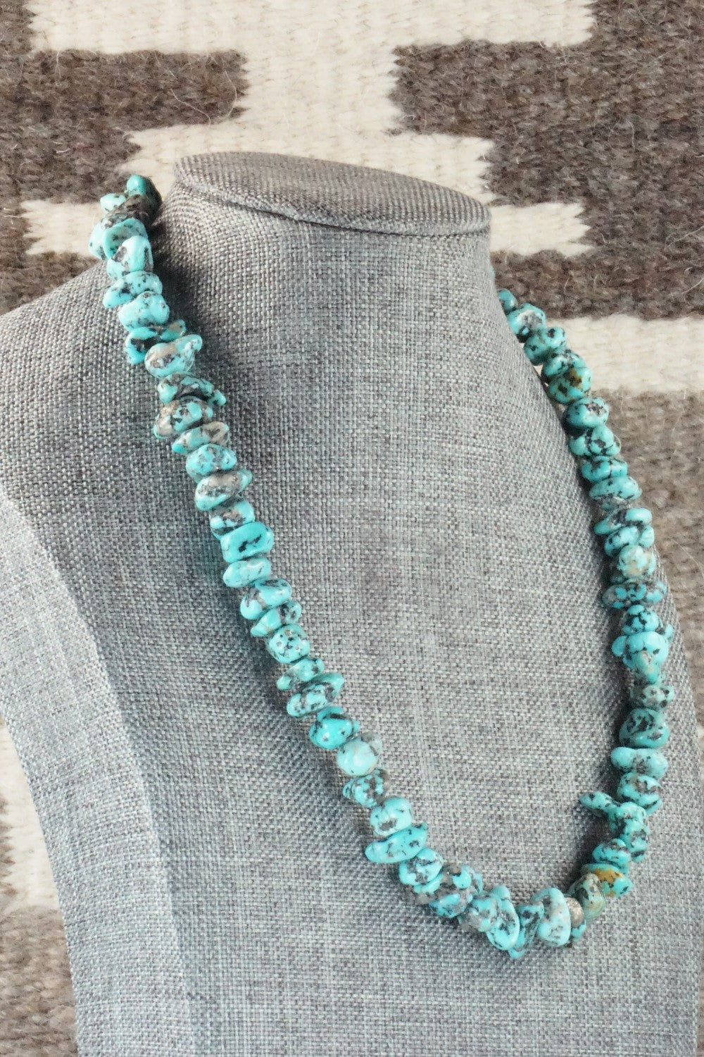 Turquoise & Sterling Silver Necklace - Louise Joe