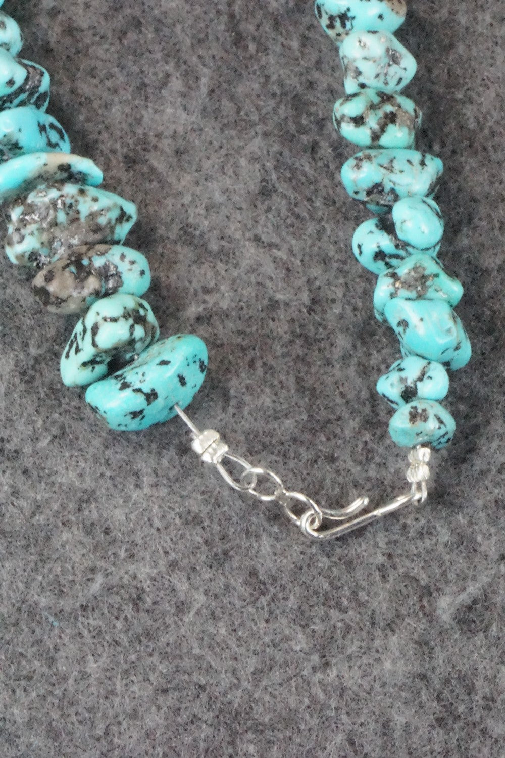 Turquoise & Sterling Silver Necklace - Louise Joe