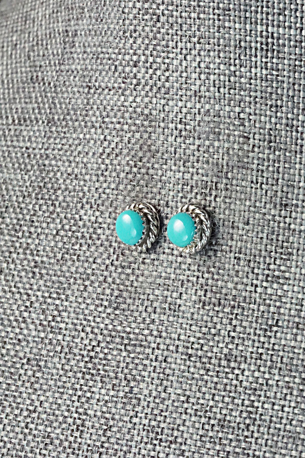 Turquoise & Sterling Silver Earrings - Olivia Qualo