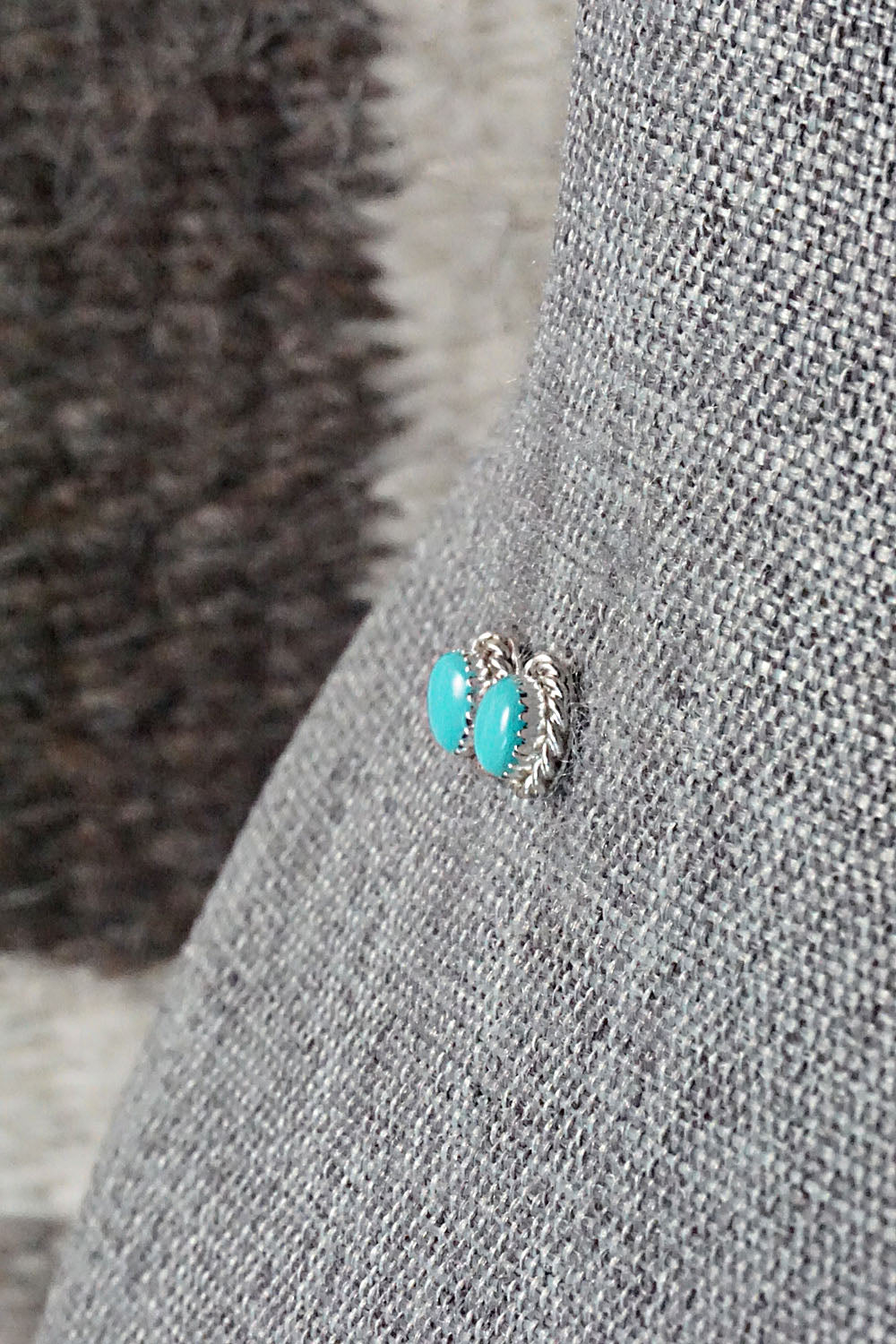 Turquoise & Sterling Silver Earrings - Olivia Qualo