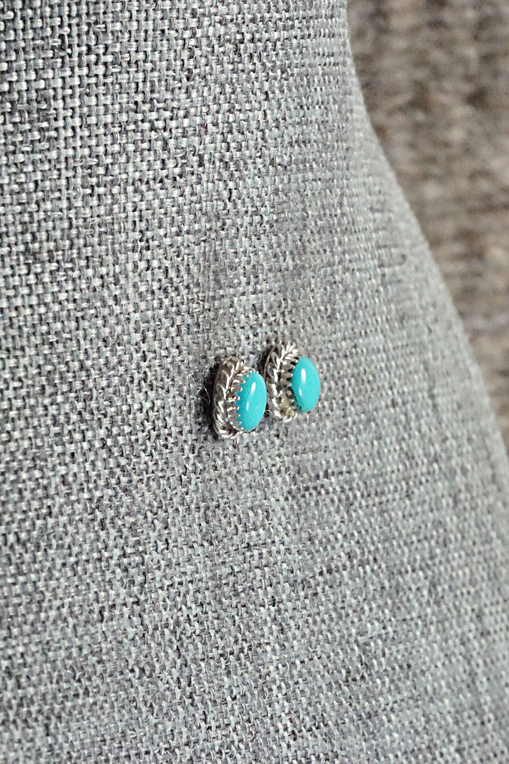 Turquoise & Sterling Silver Earrings - Olivia Qualo