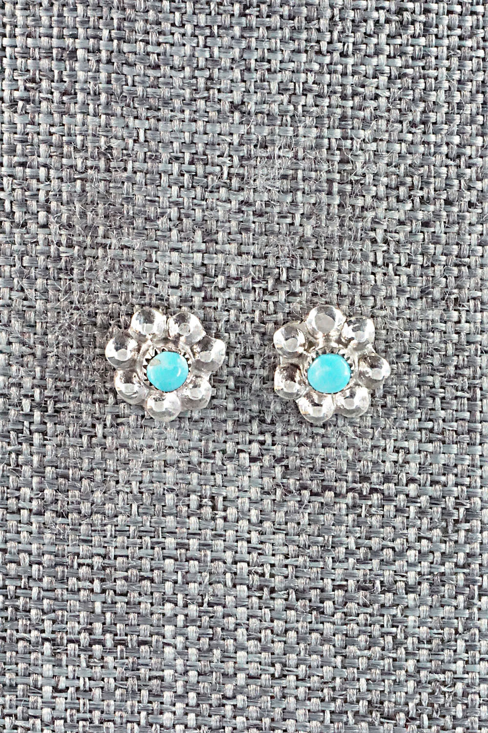 Turquoise & Sterling Silver Earrings - Ronald Yatsattie