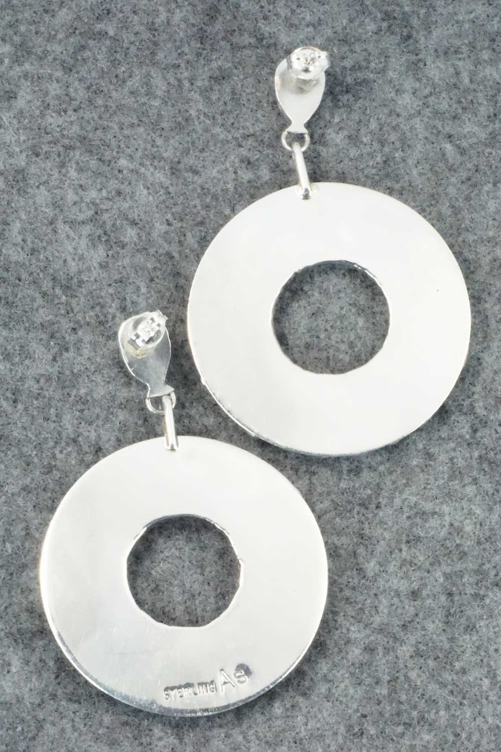 Turquoise & Sterling Silver Earrings - Anthony Skeets