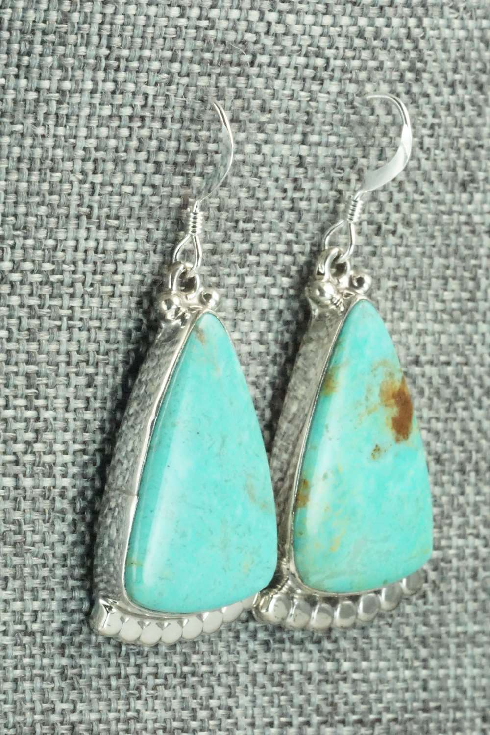 Turquoise & Sterling Silver Earrings - Verley Betone