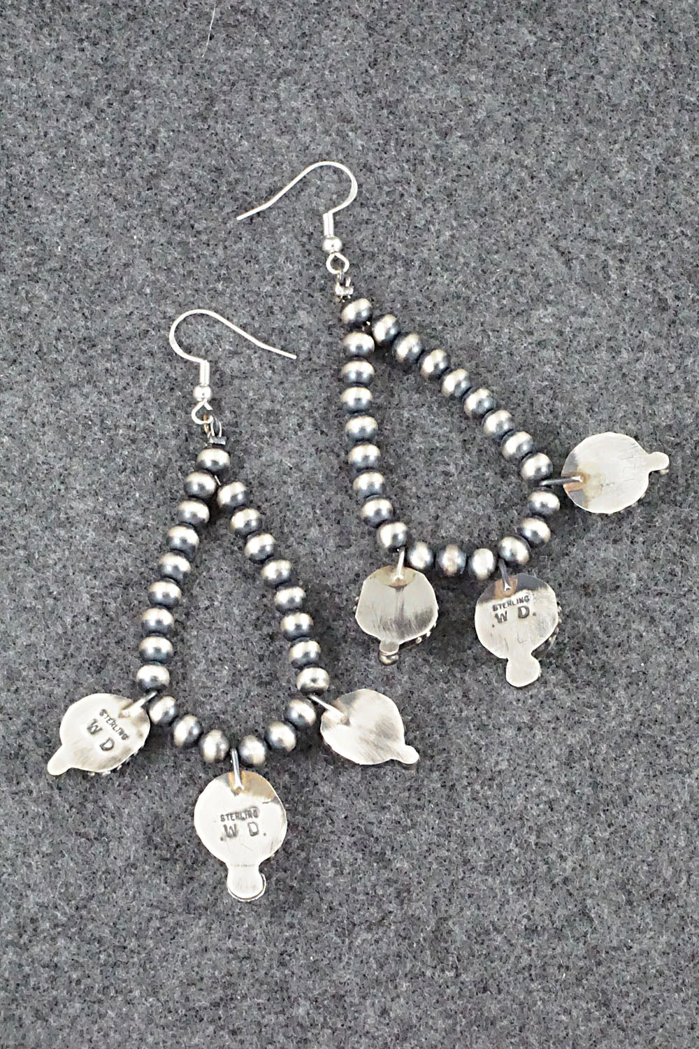 Turquoise & Sterling Silver Earrings - Wilson Dawes