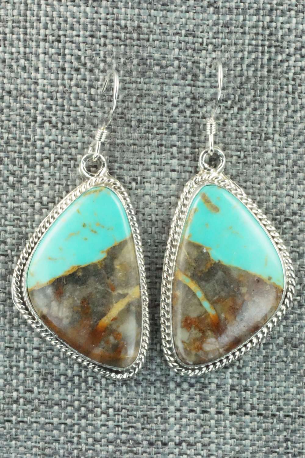 Turquoise & Sterling Silver Earrings - Rosie Chee