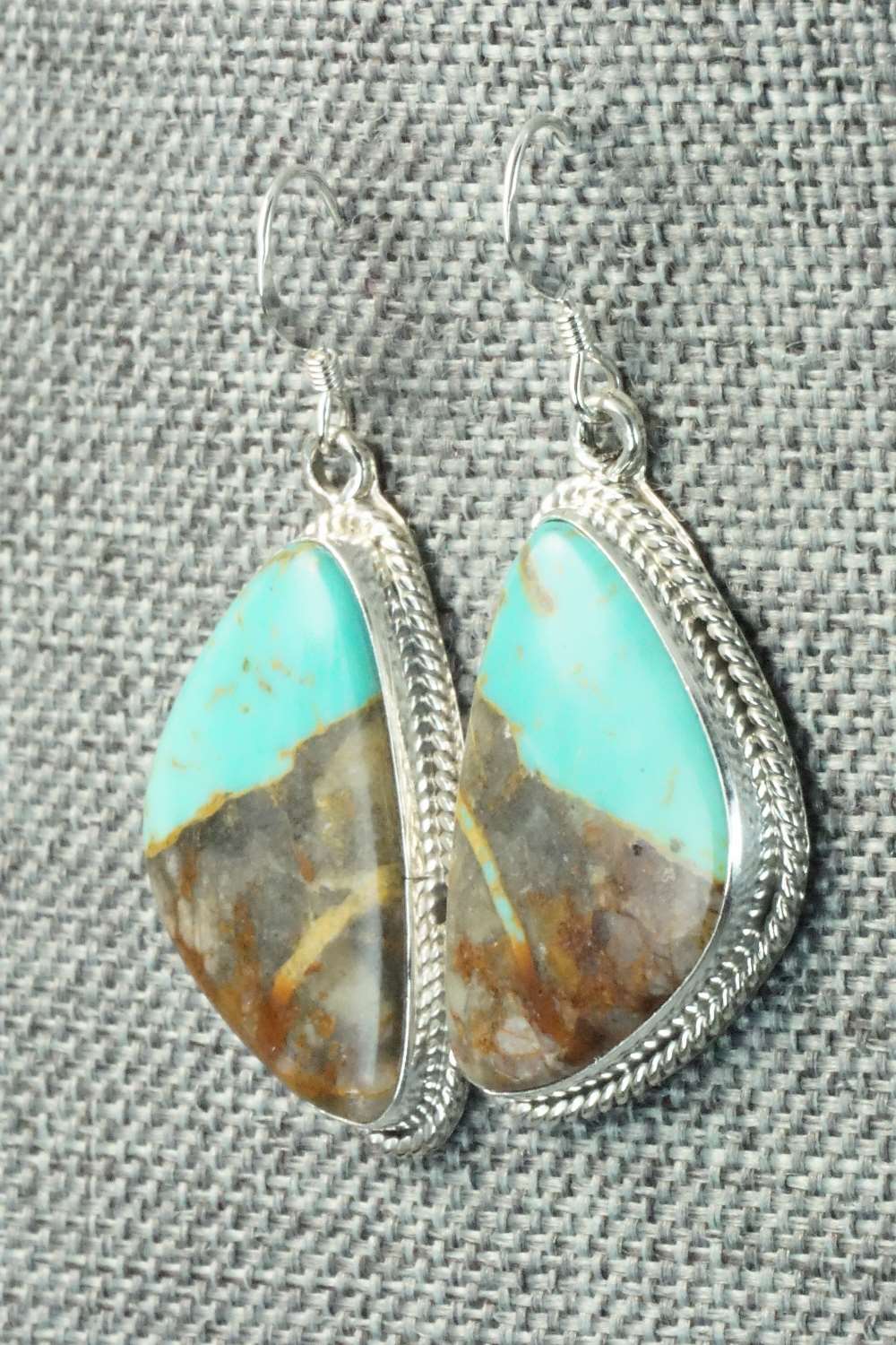 Turquoise & Sterling Silver Earrings - Rosie Chee