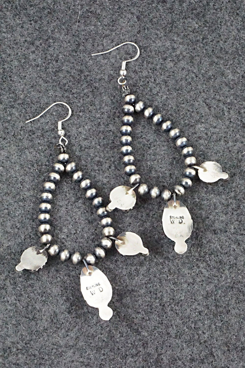 Turquoise & Sterling Silver Earrings - Wilson Dawes