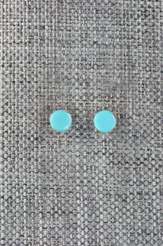 Turquoise & Sterling Silver Earrings - Angie Rosetta
