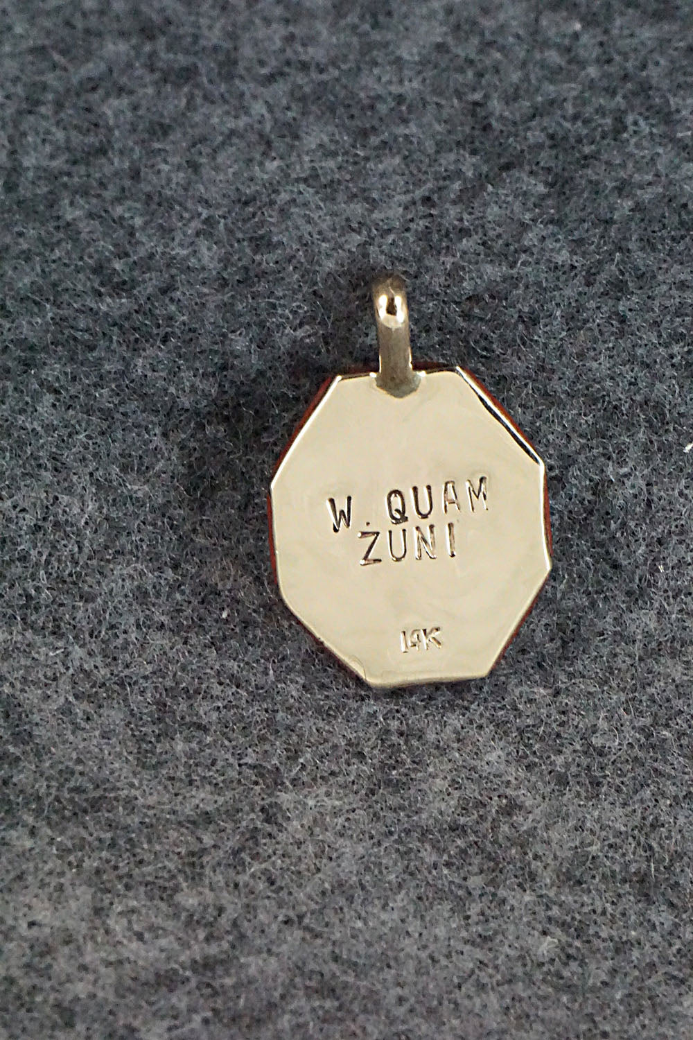 Multi Stone & 14K Gold Inlay Pendant - Wayne Quam