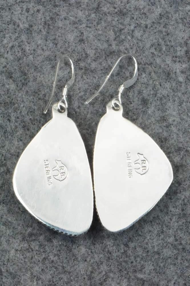 Turquoise & Sterling Silver Earrings - Rosie Chee