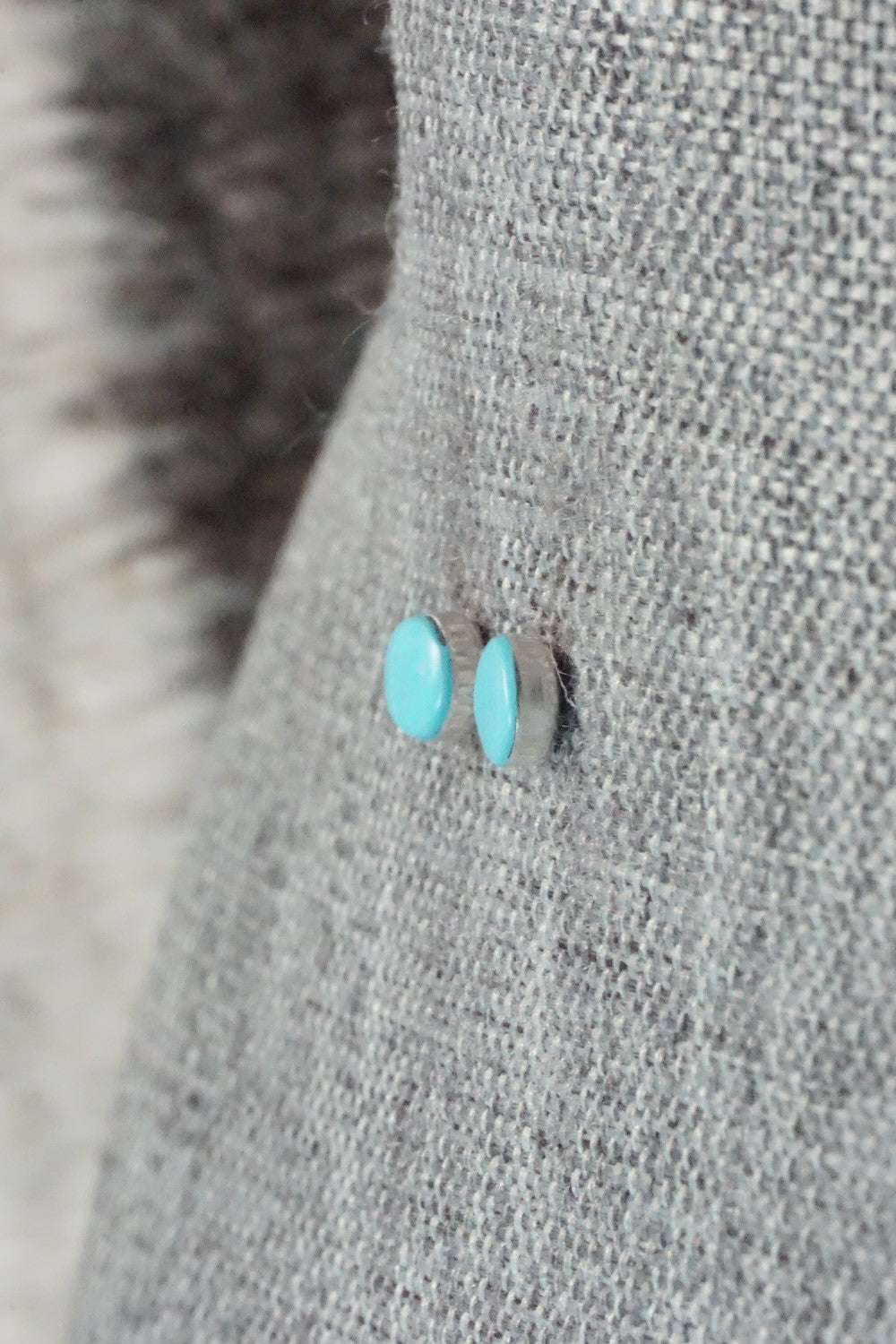 Turquoise & Sterling Silver Earrings - Angie Rosetta