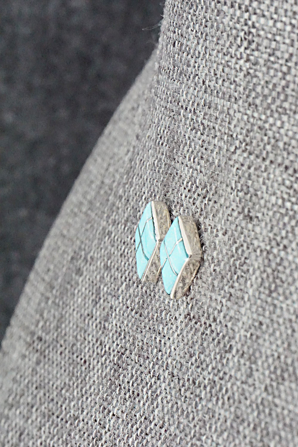 Turquoise & Sterling Silver Earrings - Doreen Lurkie