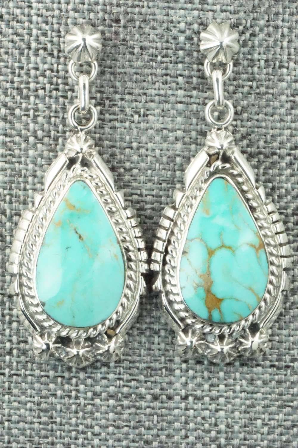 Turquoise & Sterling Silver Earrings - Annie Spencer