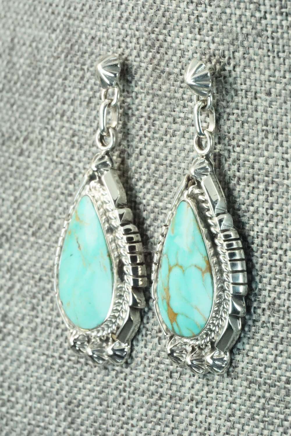 Turquoise & Sterling Silver Earrings - Annie Spencer
