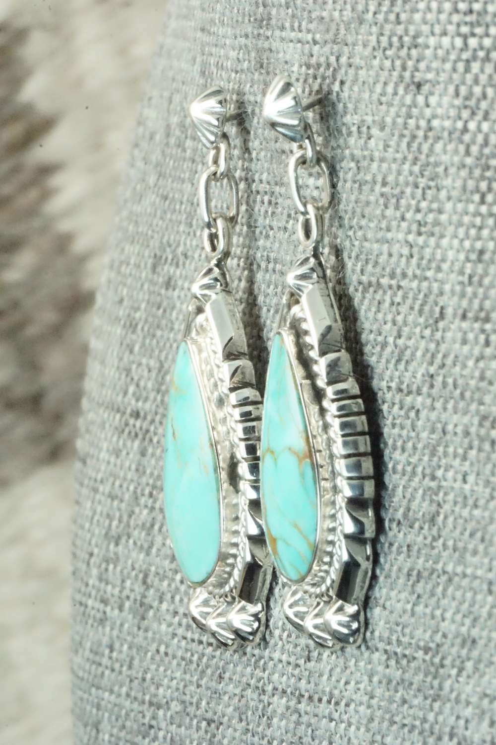Turquoise & Sterling Silver Earrings - Annie Spencer