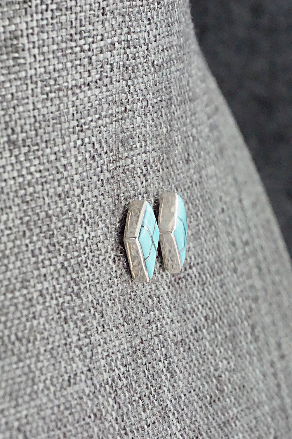 Turquoise & Sterling Silver Earrings - Doreen Lurkie