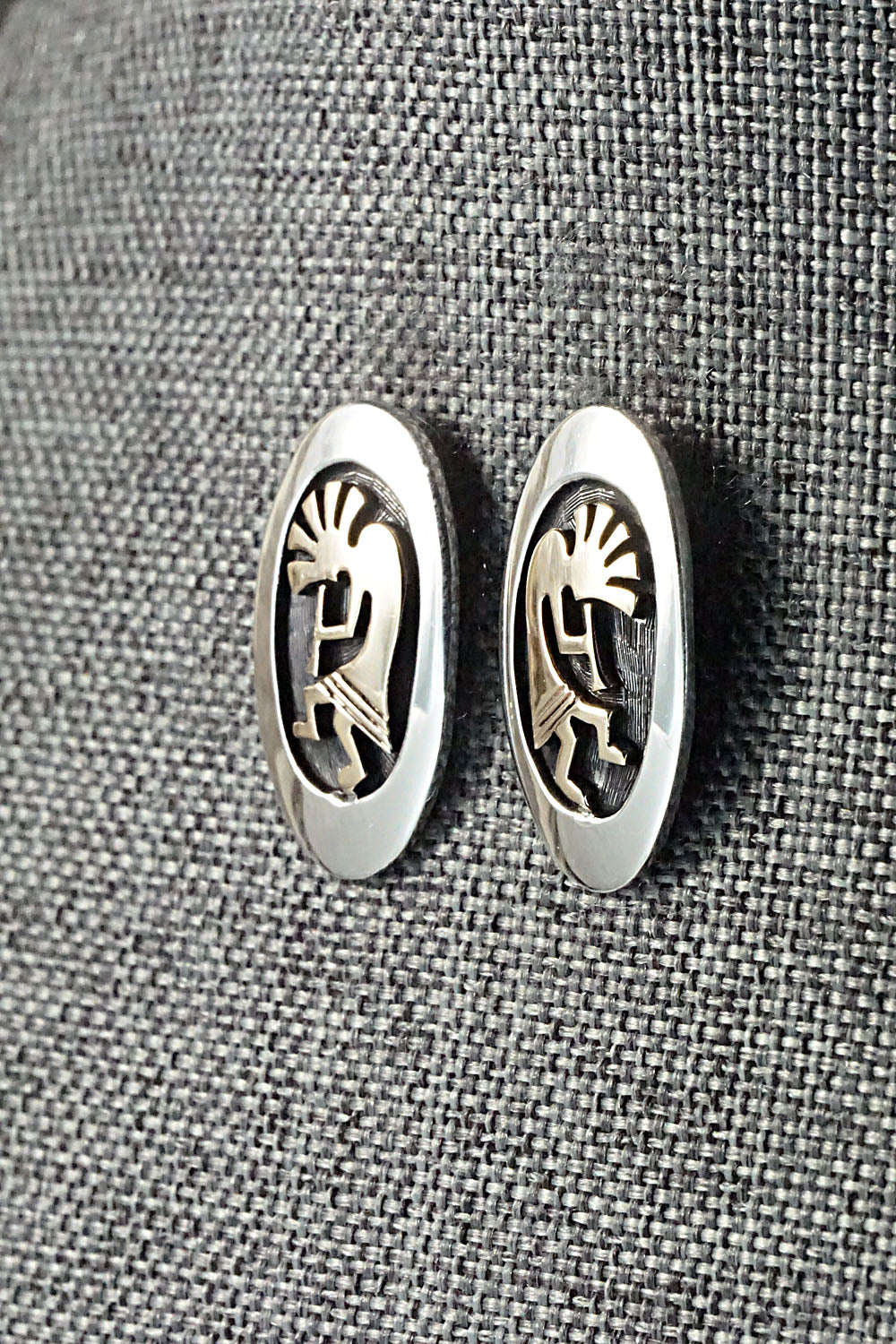 Sterling Silver and 14K Gold Fill Earrings - Mike Begay