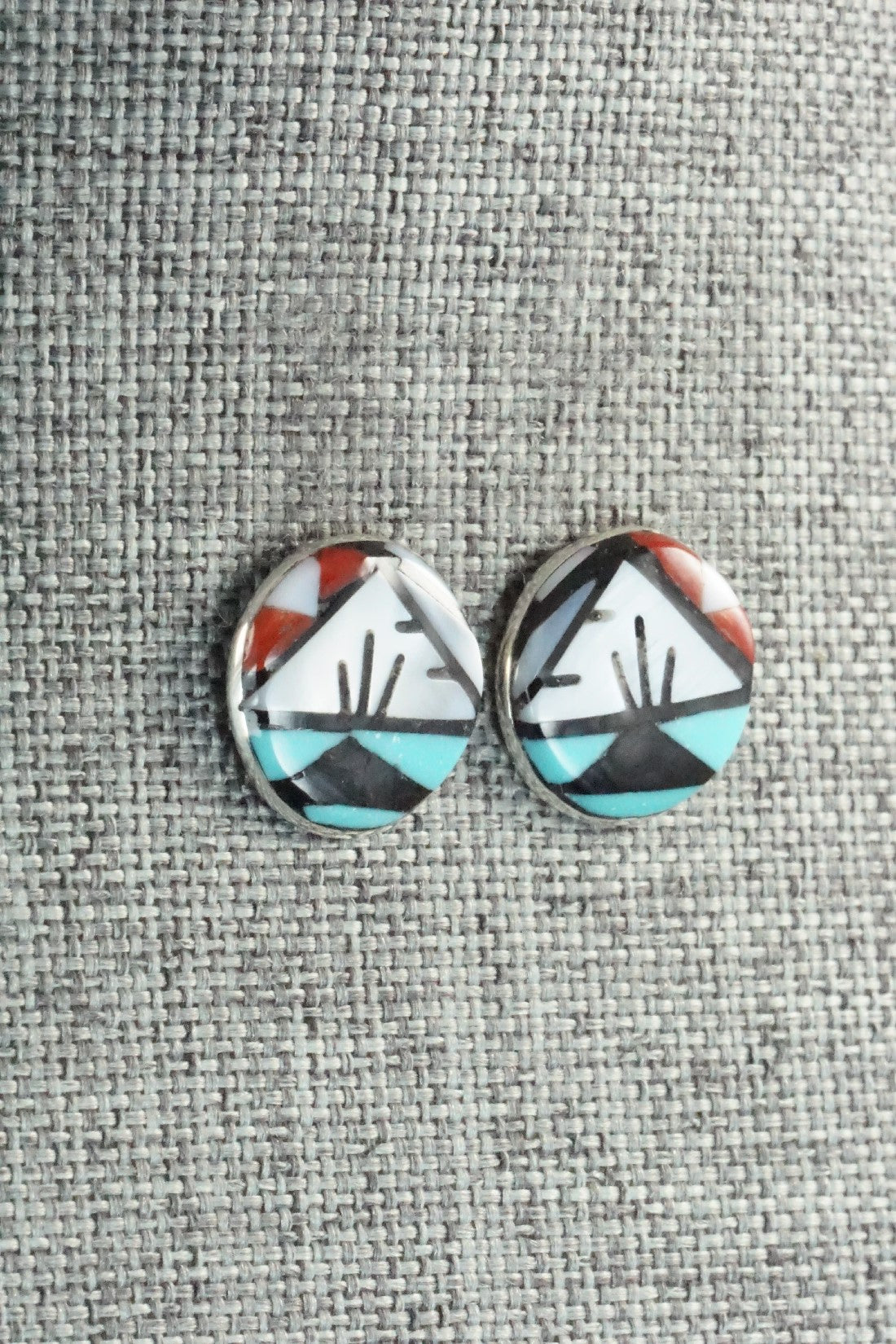 Multi Stone & Sterling Silver Earrings - Leif Esalio