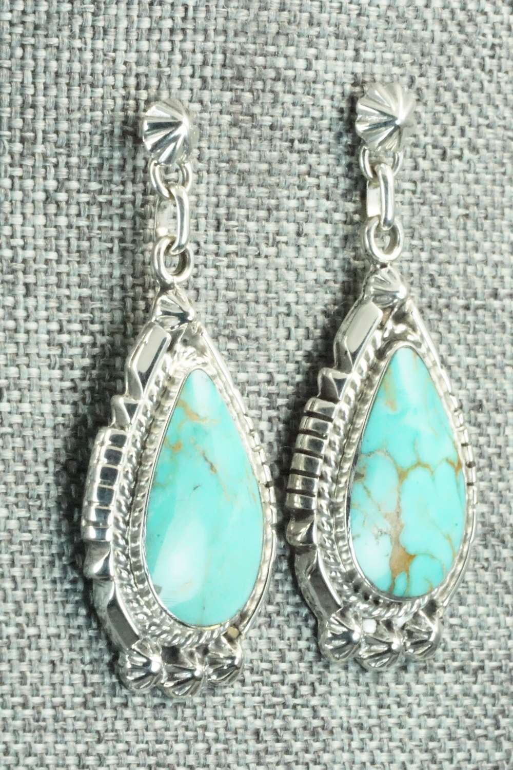 Turquoise & Sterling Silver Earrings - Annie Spencer