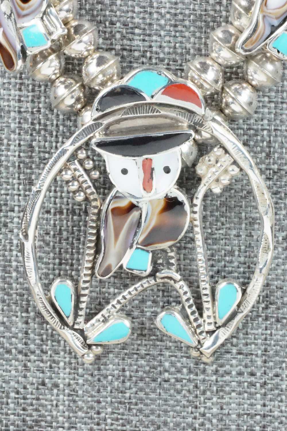 Multi Stone and Sterling Silver Inlay Necklace Set - Pitkin Natewa