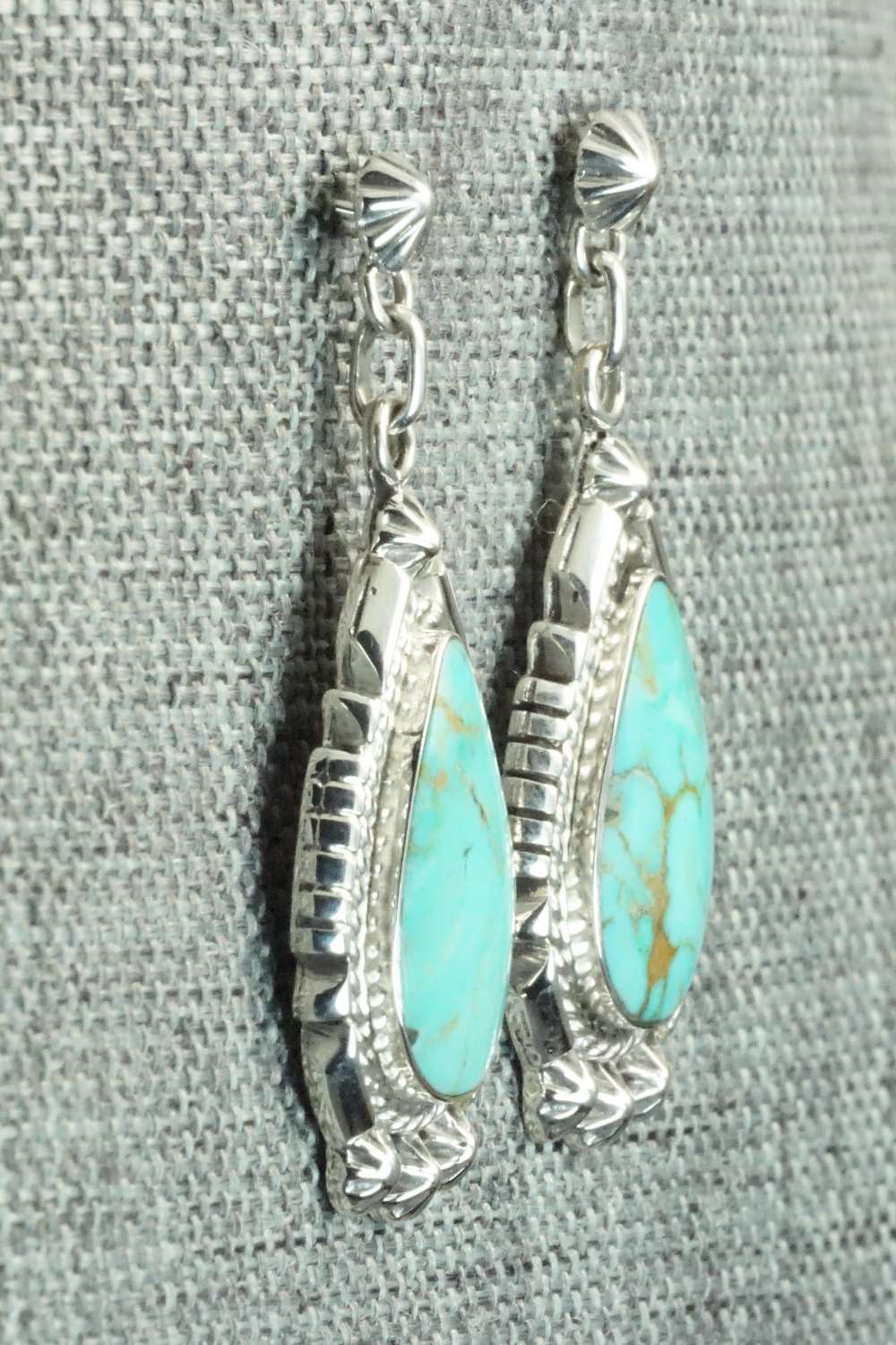 Turquoise & Sterling Silver Earrings - Annie Spencer