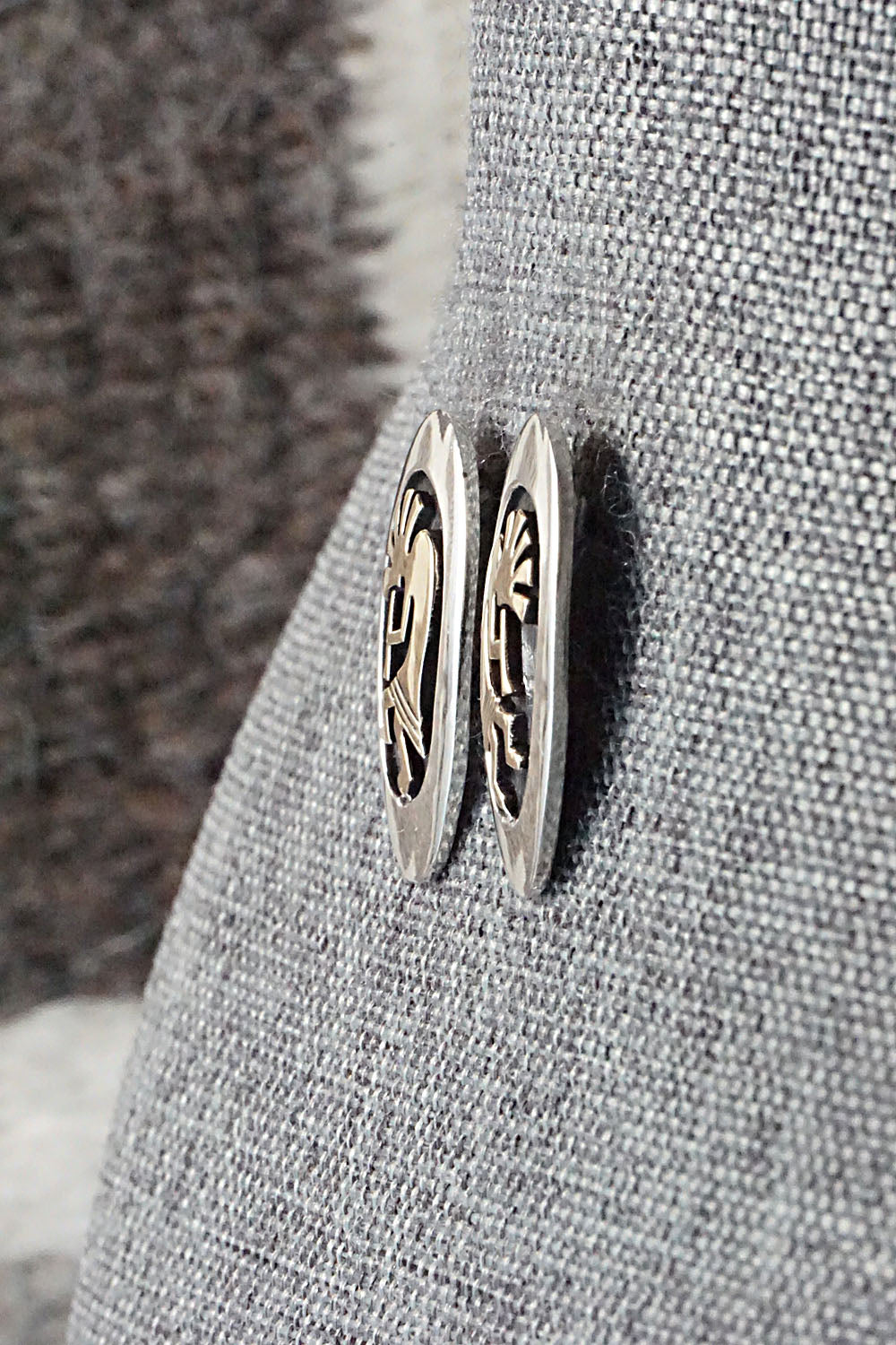 Sterling Silver and 14K Gold Fill Earrings - Mike Begay