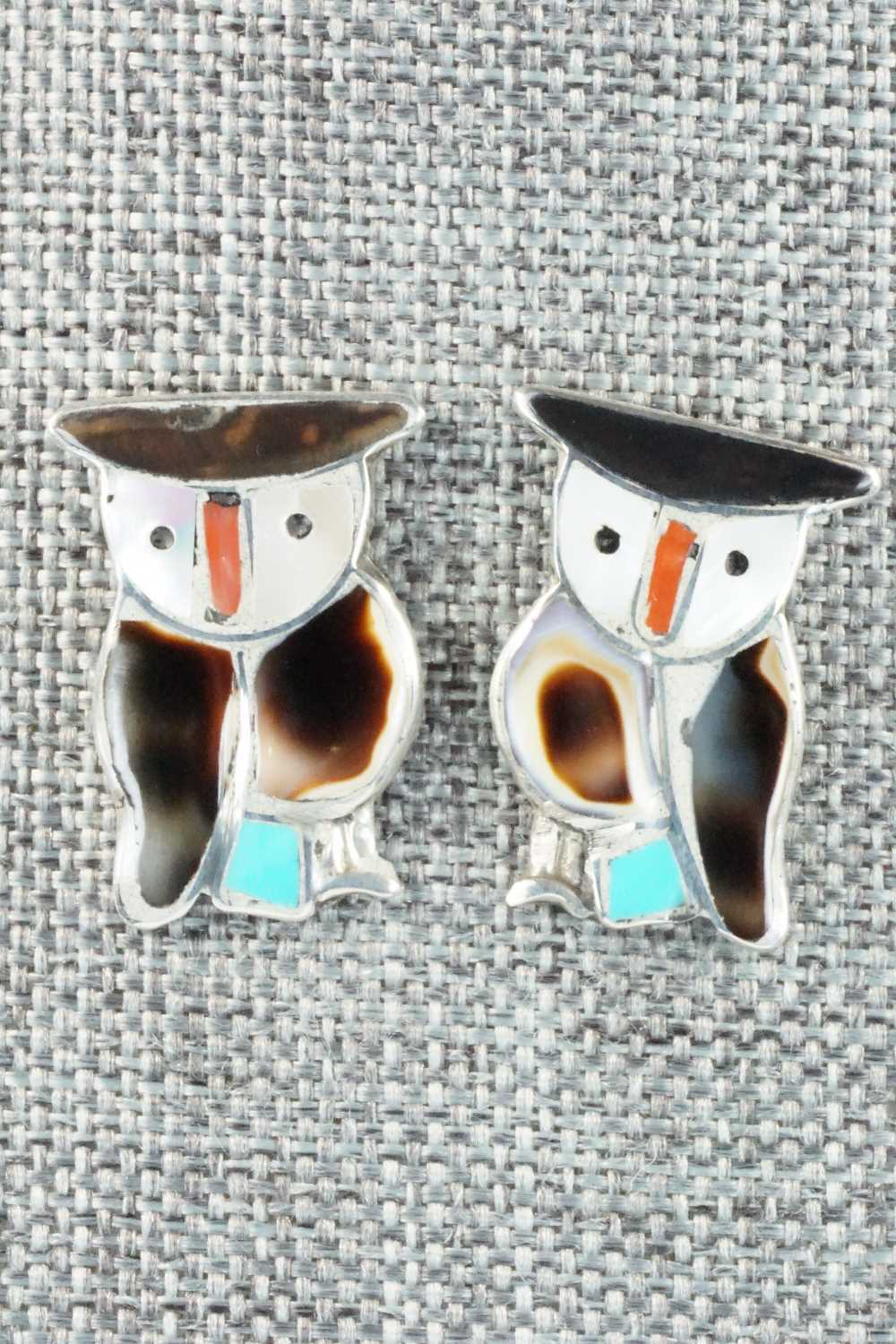 Multi Stone and Sterling Silver Inlay Necklace Set - Pitkin Natewa