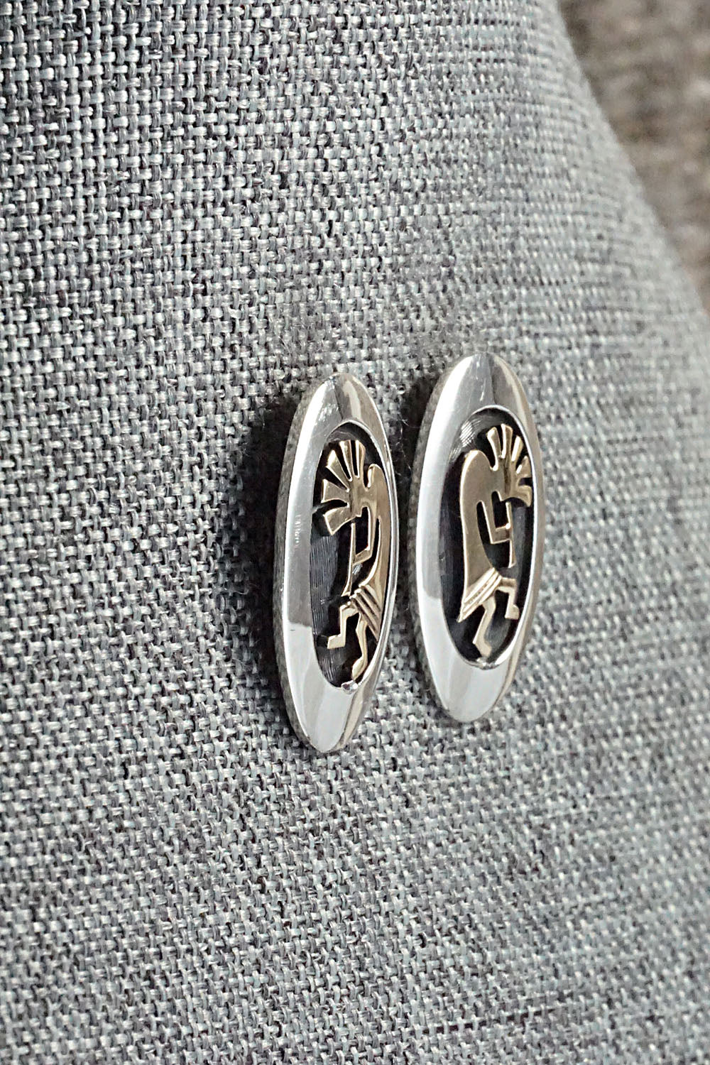 Sterling Silver and 14K Gold Fill Earrings - Mike Begay