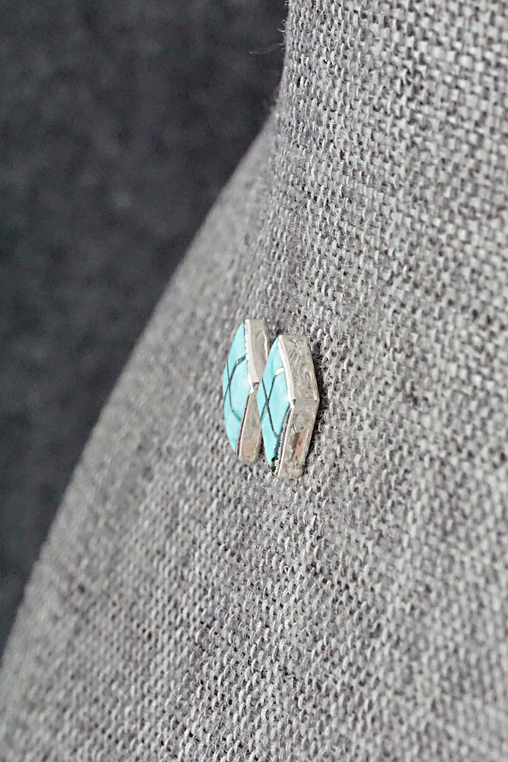 Turquoise & Sterling Silver Earrings - Doreen Lurkie