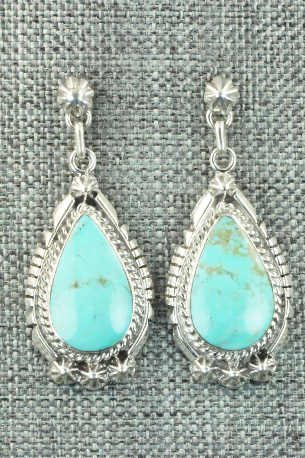 Turquoise & Sterling Silver Earrings - Annie Spencer