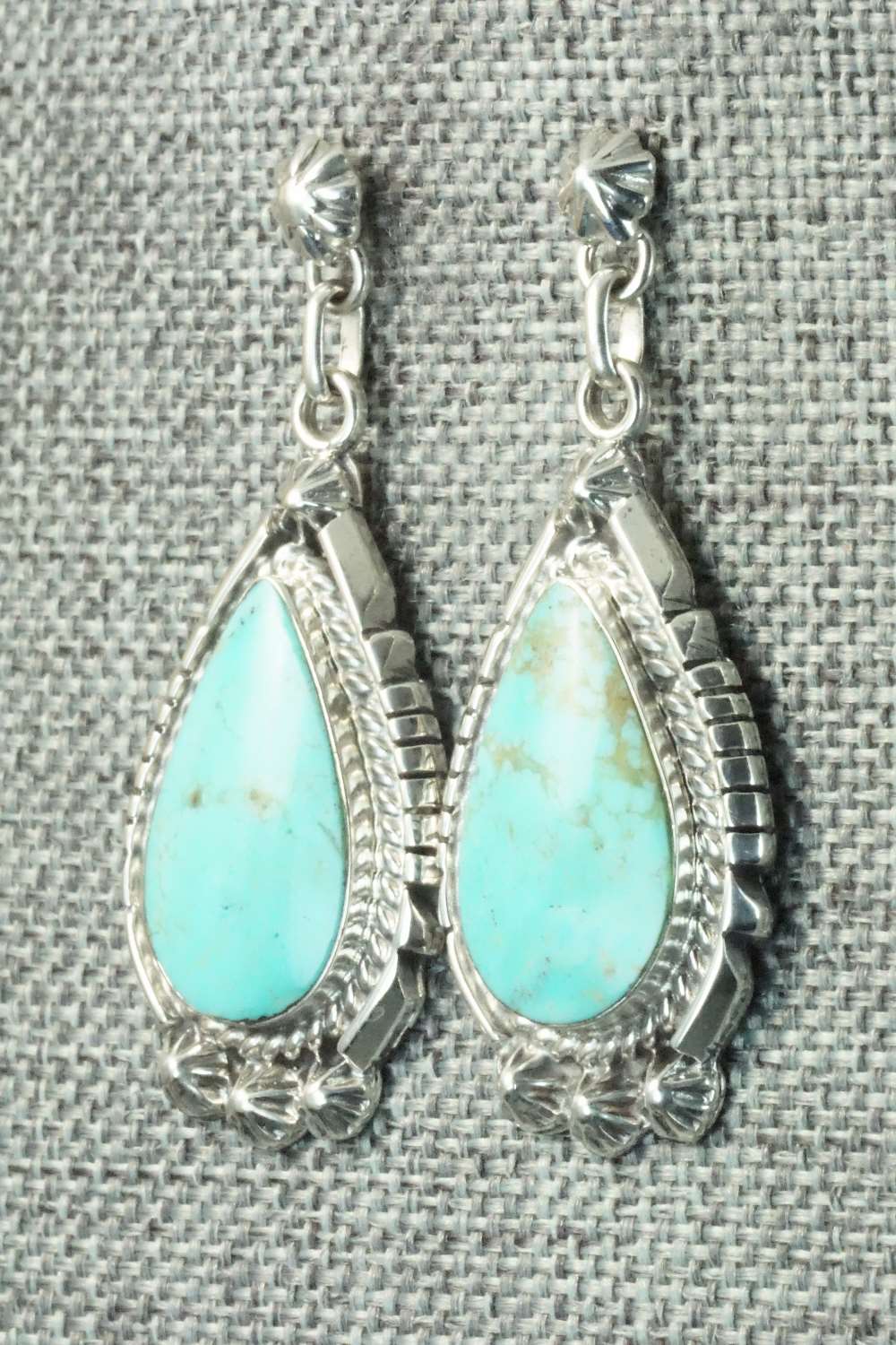 Turquoise & Sterling Silver Earrings - Annie Spencer