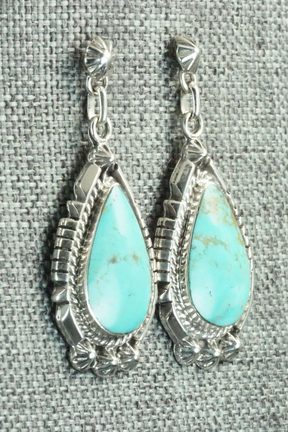Turquoise & Sterling Silver Earrings - Annie Spencer